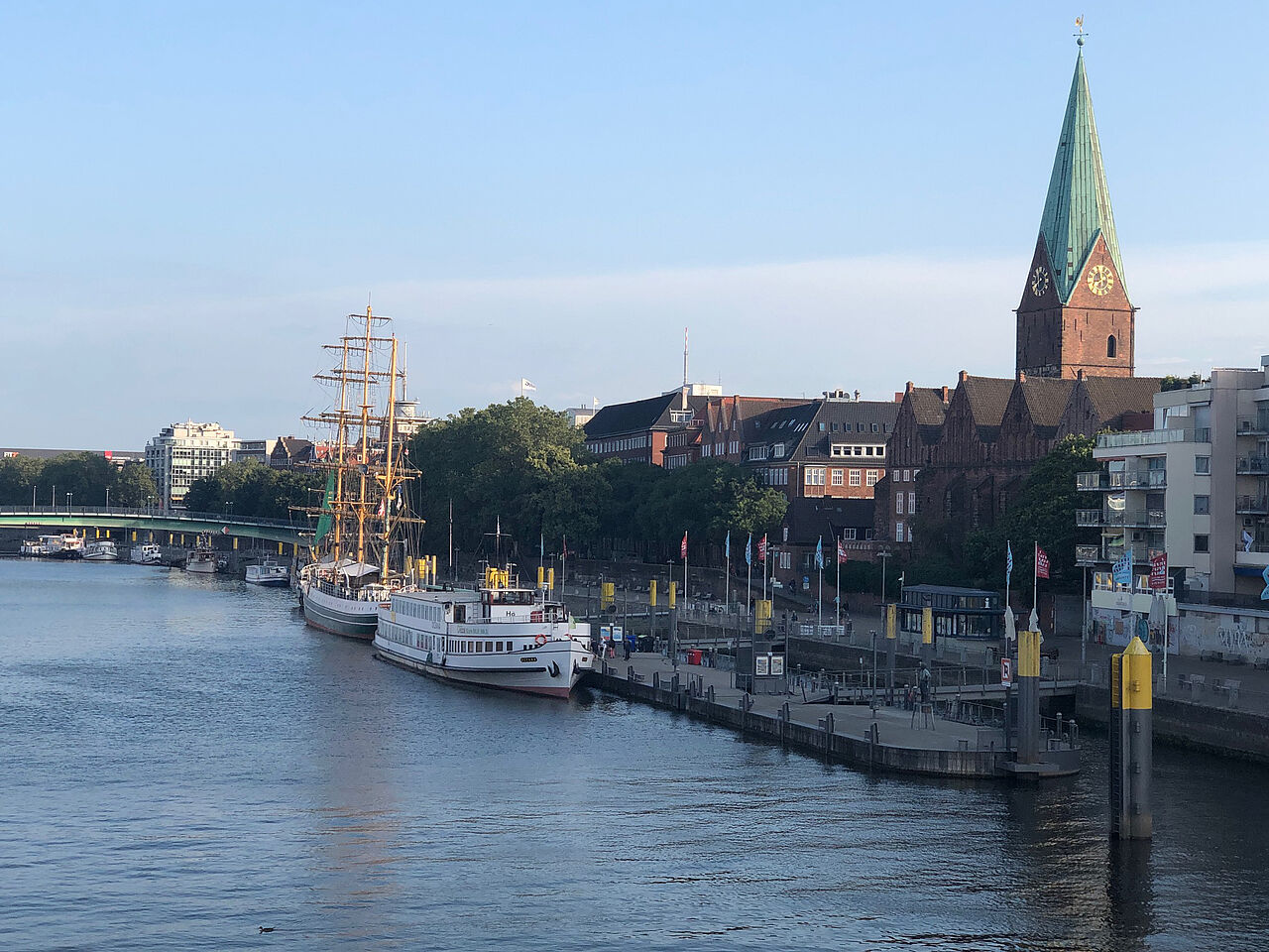 View of the Schlachte in Bremen