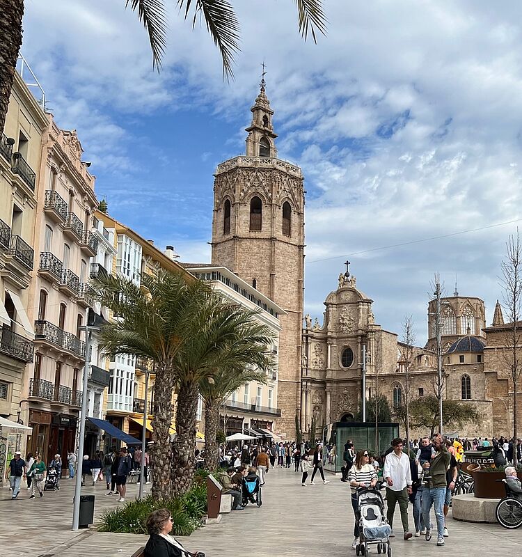 Die Kathedrale und der Miguelete in Valencia