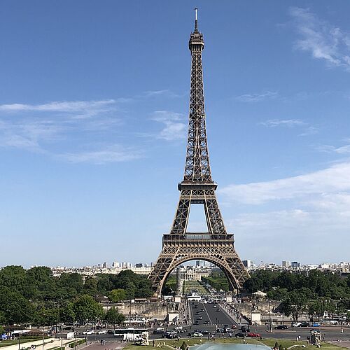 Eiffelturm in Paris, hier ist der Campus von Partneruni ESSCA