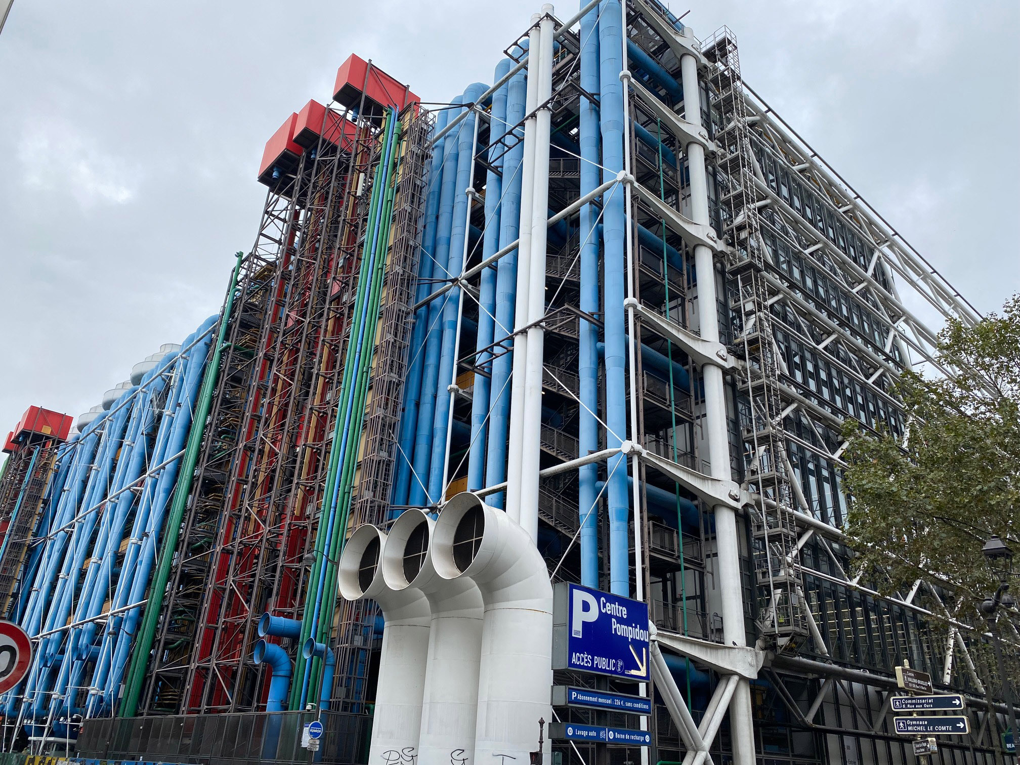 View on the building of Centre George Pompidou